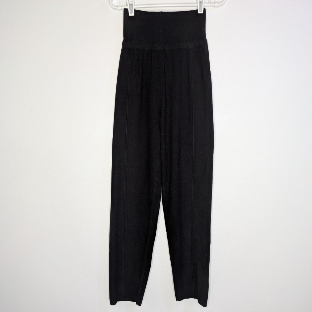 NWT Silk & Salt Black High Waist Luxe Cozy Lounge Pant S